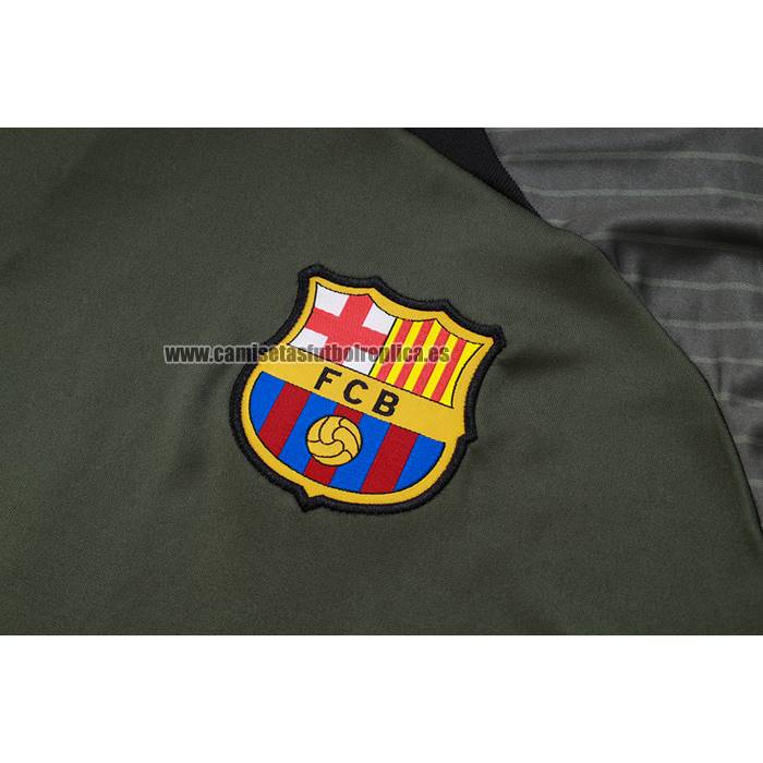 Chandal del Barcelona Manga Corta 2023-24 Verde Oscuro - Pantalon Corto